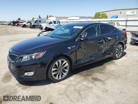 2015 Kia Optima SX Turbo with VIN 5XXGR4A67FG504129, listed as a Copart auction lot 60459525 with 62,091 mi miles and Salvage title. Bid and sale history available at DreamBid. Image 1.