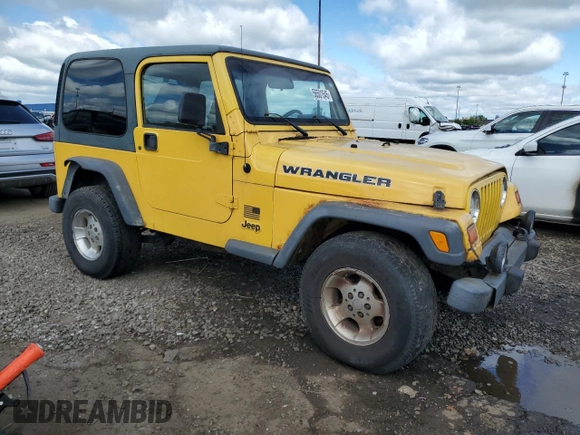 2001 Jeep Wrangler Sport z VIN 1J4FA49S01P355451, wystawiony jako Copart lot #56501545 z przebiegiem 213 027 mil mil oraz Czysty tytuł • Clean title. Historia ofert i sprzedaży dostępna na DreamBid. Obrazek 4.