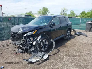 2023 Nissan Rogue SV with VIN 5N1BT3BB3PC822733, listed as a IAAI auction lot 42041862 with 19,358 mi miles and . Bid and sale history available at carsss.com. Image 2.