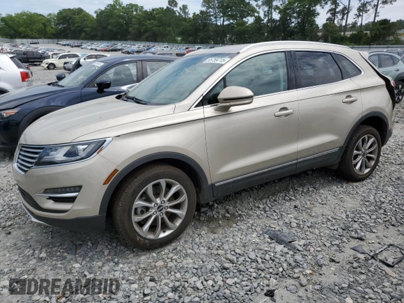 2017 Lincoln MKC Select with VIN 5LMCJ2D91HUL20326, listed as a Copart auction lot 55759715 with 52,352 mi miles and Salvage title. Bid and sale history available at DreamBid. Image 1.
