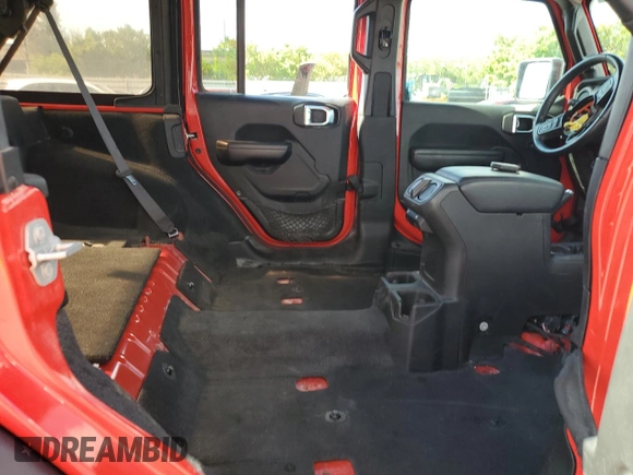 2020 Jeep Wrangler Unlimited Sport S with VIN 1C4HJXDG1LW216926, listed as a Copart auction lot 61456015 with Not provided miles and Salvage title. Bid and sale history available at DreamBid. Image 10.