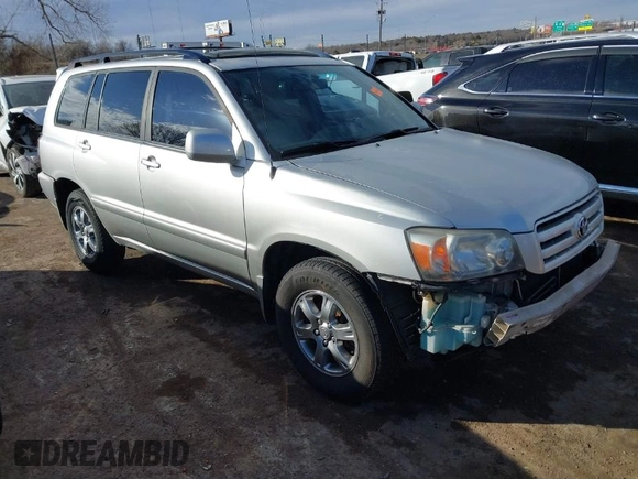 2006 Toyota Highlander with VIN JTEGD21A460133421, listed as a IAAI auction lot 41618125 with 202,454 mi miles and . Bid and sale history available at DreamBid. Image 1.