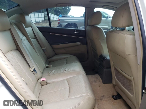 2008 Infiniti G35 Journey with VIN JNKBV61E98M228766, listed as a Copart auction lot 60345775 with 166,657 mi miles and Salvage title. Bid and sale history available at DreamBid. Image 10.
