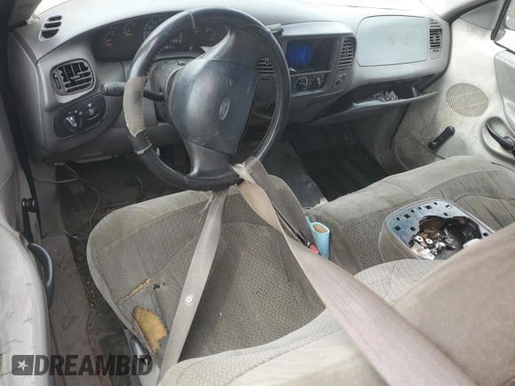 1998 Ford F-150 with VIN 1FTZX1727WNB55284, listed as a Copart auction lot 51781465 with 258,600 mi miles and Salvage title. Bid and sale history available at DreamBid. Image 8.