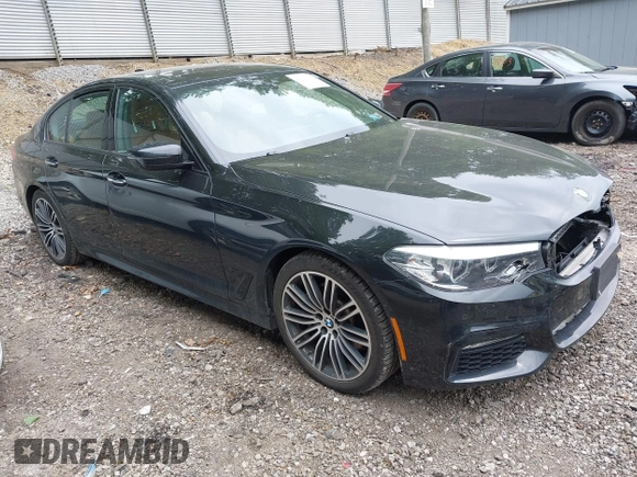 2018 BMW 5 Series 540i xDrive with VIN WBAJE7C58JG891098, listed as a IAAI auction lot 42331320 with 55,172 mi miles and . Bid and sale history available at DreamBid. Image 1.