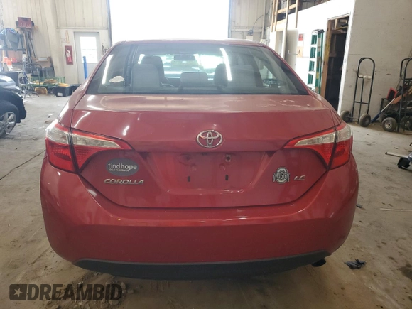 2016 Toyota Corolla L with VIN 2T1BURHE5GC651903, listed as a Copart auction lot 58674085 with 130,864 mi miles and Salvage title. Bid and sale history available at DreamBid. Image 6.
