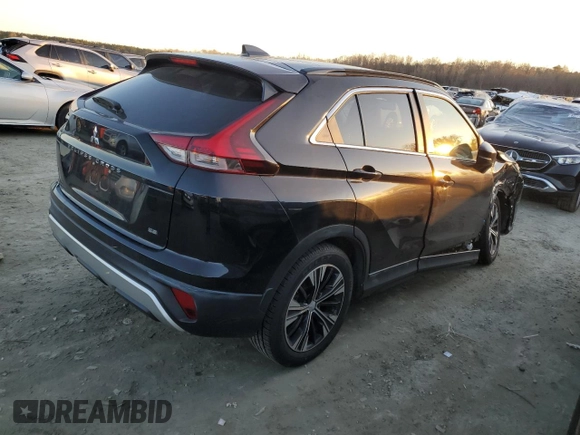 2022 Mitsubishi Eclipse Cross SE with VIN JA4ASWAA0NZ045705, listed as a Copart auction lot 84867144 with 62,645 mi miles and Salvage title. Bid and sale history available at DreamBid. Image 3.