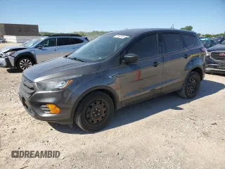 2018 Ford Escape S with VIN 1FMCU0F7XJUA28402, listed as a Copart auction lot 57955745 with 104,625 mi miles and Salvage title. Bid and sale history available at DreamBid. Image 1.