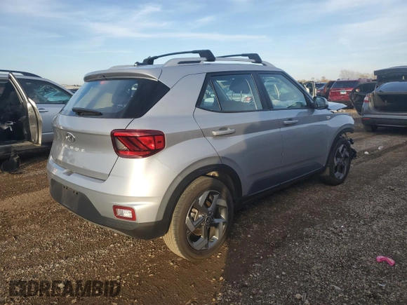2023 Hyundai Venue SEL with VIN KMHRC8A35PU218357, listed as a Copart auction lot 77599524 with 27,102 mi miles and Salvage title. Bid and sale history available at DreamBid. Image 3.