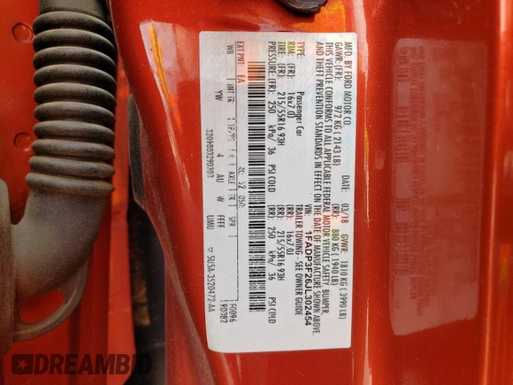 2018 Ford Focus SE with VIN 1FADP3F26JL302454, listed as a Copart auction lot 57023535 with 45,592 mi miles and Salvage title. Bid and sale history available at DreamBid. Image 12.