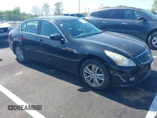 2013 Infiniti G37 Sedan x with VIN JN1CV6AR3DM761394, listed as a IAAI auction lot 41989159 with 157,260 mi miles. Bid and sale history available at carsss.com. Image 1.