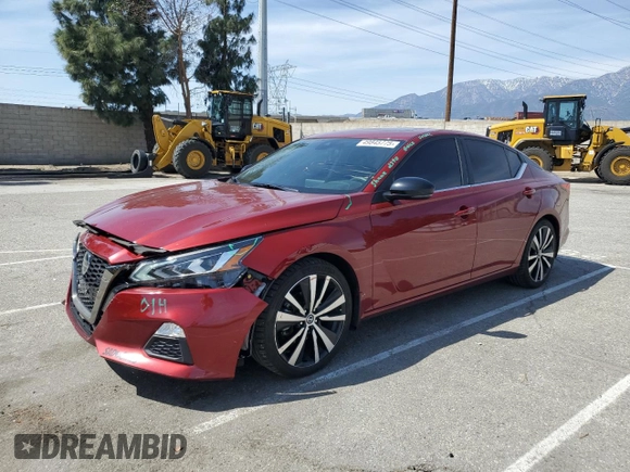 2021 Nissan Altima 2.5 SR with VIN 1N4BL4CV1MN340383, listed as a Copart auction lot 49845775 with 68,614 mi miles and Salvage Title. Bid and sale history available at carsss.com. Image 1.