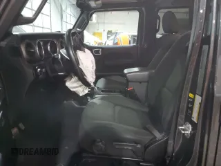 2020 Jeep Wrangler Unlimited Sport with VIN 1C4HJXDM7LW277445, listed as a Copart auction lot 82929714 with 27,570 mi miles and Salvage title. Bid and sale history available at DreamBid. Image 7.