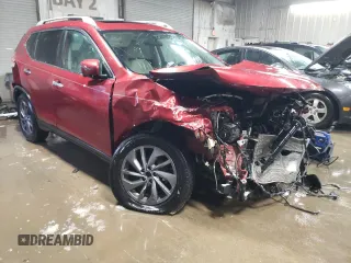2016 Nissan Rogue SL with VIN 5N1AT2MV9GC770781, listed as a Copart auction lot 45149625 with 89,922 mi miles and Salvage Title. Bid and sale history available at DreamBid. Image 4.