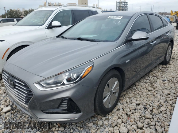 2018 Hyundai Sonata Hybrid SE with VIN KMHE24L3XJA078628, listed as a Copart auction lot 85949024 with 127,444 mi miles and Clean Title. Bid and sale history available at carsss.com. Image 1.