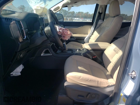 2024 Ford Ranger LARIAT with VIN 1FTER4KH6RLE12781, listed as a Copart auction lot 76406614 with 7,332 mi miles and Salvage Title. Bid and sale history available at carsss.com. Image 7.