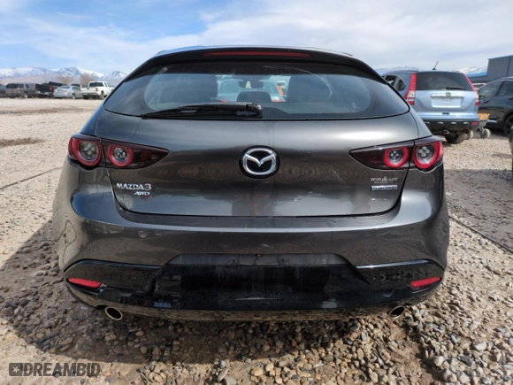 2019 Mazda Mazda3 Hatchback with VIN JM1BPBJM7K1140562, listed as a Copart auction lot 48569325 with 46,510 mi miles and Salvage Title. Bid and sale history available at carsss.com. Image 6.