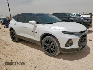 2022 Chevrolet Blazer RS with VIN 3GNKBERS2NS148923, listed as a Copart auction lot 56627925 with 36,198 mi miles and Salvage title. Bid and sale history available at DreamBid. Image 4.
