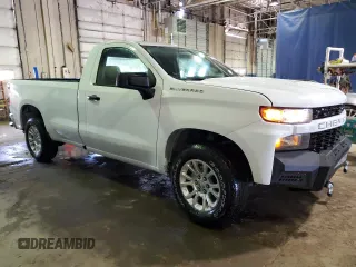 2020 Chevrolet Silverado 1500 Work Truck with VIN 3GCNWAEF6LG387614, listed as a Copart auction lot 45929705 with 1,824 mi miles and Clean Title. Bid and sale history available at DreamBid. Image 4.