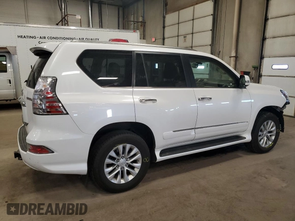 2017 Lexus GX 460 z VIN JTJBM7FX1H5156490, wystawiony jako Copart lot #55079285 z przebiegiem 118 072 mil mil oraz Szkoda całkowita • Salvage title. Historia ofert i sprzedaży dostępna na DreamBid. Obrazek 3.
