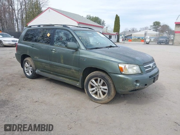 2007 Toyota Highlander Hybrid w/3rd Row with VIN JTEEW21A470047450, listed as a IAAI auction lot 42070268 with 1 mi miles. Bid and sale history available at carsss.com. Image 1.