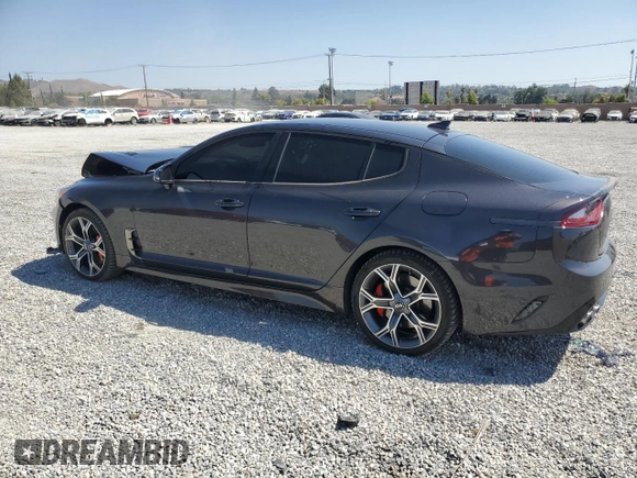 2021 Kia Stinger GT with VIN KNAE35LC6M6091744, listed as a Copart auction lot 69043364 with 44,319 mi miles and Salvage Title. Bid and sale history available at DreamBid. Image 2.