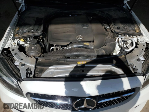2022 Mercedes-Benz C 300 with VIN W1KWK8DB7NG115018, listed as a Copart auction lot 52892615 with 37,226 mi miles and Salvage title. Bid and sale history available at DreamBid. Image 11.