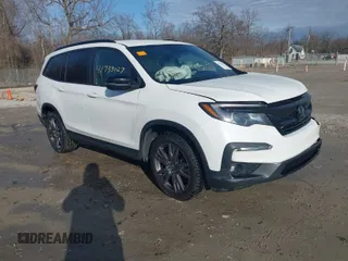 2022 Honda Pilot Sport with VIN 5FNYF6H39NB082905, listed as a IAAI auction lot 41739027 with 74,661 mi miles. Bid and sale history available at carsss.com. Image 1.