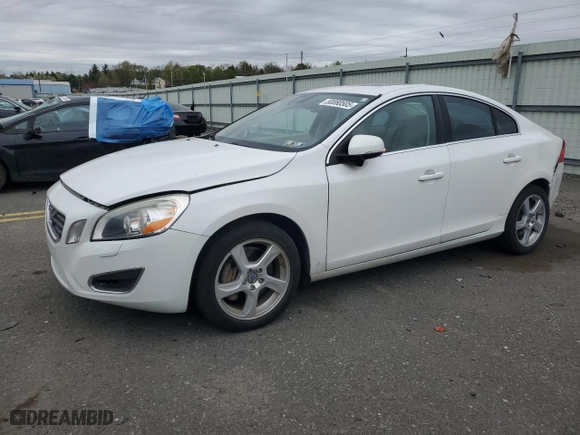 2013 Volvo S60 T5 Premier with VIN YV1612FS5D2218760, listed as a Copart auction lot 50080505 with 99,507 mi miles and Salvage Title. Bid and sale history available at carsss.com. Image 1.