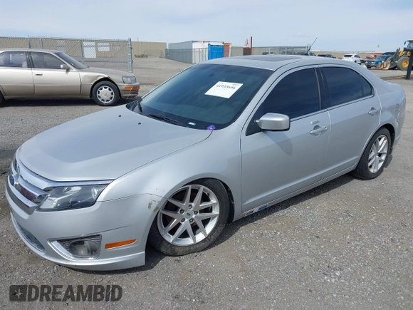 2010 Ford Fusion SEL with VIN 3FAHP0JA1AR327763, listed as a IAAI auction lot 41933656 with 90,517 mi miles. Bid and sale history available at carsss.com. Image 2.
