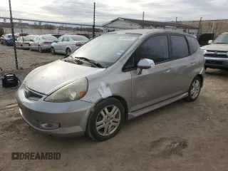 2007 Honda Fit Sport with VIN JHMGD38687S030437, listed as a Copart auction lot 46209395 with 110,155 mi miles and Salvage Title. Bid and sale history available at carsss.com. Image 1.