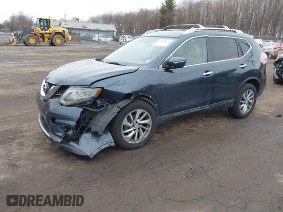 2014 Nissan Rogue S with VIN 5N1AT2MV1EC795008, listed as a IAAI auction lot 41723073 with 93,662 mi miles. Bid and sale history available at carsss.com. Image 2.