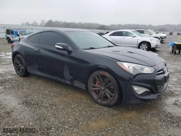 2013 Hyundai Genesis Coupe 3.8 Track with VIN KMHHU6KJ1DU111361, listed as a Copart auction lot 45206875 with 133,813 mi miles and Salvage Title. Bid and sale history available at carsss.com. Image 4.