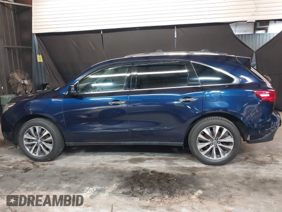 2016 Acura MDX w/Tech with VIN 5FRYD4H42GB037938, listed as a IAAI auction lot 41913723 with 109,547 mi miles. Bid and sale history available at carsss.com. Image 14.