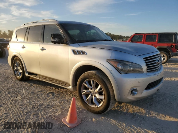 2011 Infiniti QX56 7-passenger with VIN JN8AZ2NF0B9504120, listed as a Copart auction lot 65983434 with 200,645 mi miles and Clean Title. Bid and sale history available at carsss.com. Image 4.