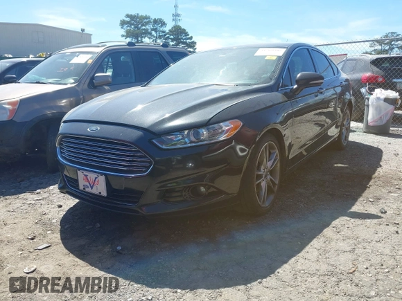 2013 Ford Fusion Titanium with VIN 3FA6P0D91DR105270, listed as a IAAI auction lot 41769392 with 209,638 mi miles. Bid and sale history available at carsss.com. Image 16.