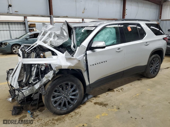 2022 Chevrolet Traverse RS with VIN 1GNEVJKWXNJ123375, listed as a Copart auction lot 80450954 with 0 mi miles and Salvage Title. Bid and sale history available at carsss.com. Image 1.