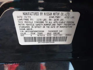 2013 Infiniti G37 Journey with VIN JN1CV6APXDM725099, listed as a IAAI auction lot 42310919 with 82,827 mi miles and . Bid and sale history available at DreamBid. Image 9.