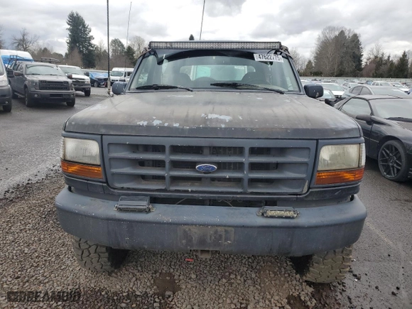 1993 Ford Bronco Custom with VIN 1FMEU15H0PLB25986, listed as a Copart auction lot 47622775 with 196,277 mi miles and Clean Title. Bid and sale history available at carsss.com. Image 5.