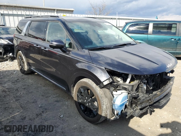 2022 Kia Carnival SX Prestige with VIN KNDNE5H3XN6071780, listed as a Copart auction lot 46514005 with 70,974 mi miles and Salvage Title. Bid and sale history available at DreamBid. Image 4.