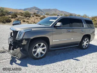 2018 Cadillac Escalade Luxury with VIN 1GYS4BKJ5JR336667, listed as a Copart auction lot 68766064 with 56,277 mi miles and Salvage Title. Bid and sale history available at carsss.com. Image 1.