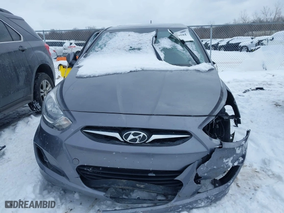 2014 Hyundai Accent GS with VIN KMHCT5AE1EU194495, listed as a IAAI auction lot 41609591 with 85,737 mi miles. Bid and sale history available at carsss.com. Image 12.