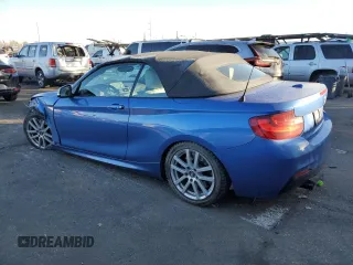 2016 BMW 2 Series M235i with VIN WBA1M1C53GV578545, listed as a Copart auction lot 83549824 with 75,275 mi miles and Salvage Title. Bid and sale history available at carsss.com. Image 2.