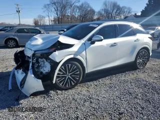 2023 Lexus RX with VIN 2T2BAMBA2PC019597, listed as a Copart auction lot 37910124 with 2,612 mi miles and Salvage Title. Bid and sale history available at carsss.com. Image 1.