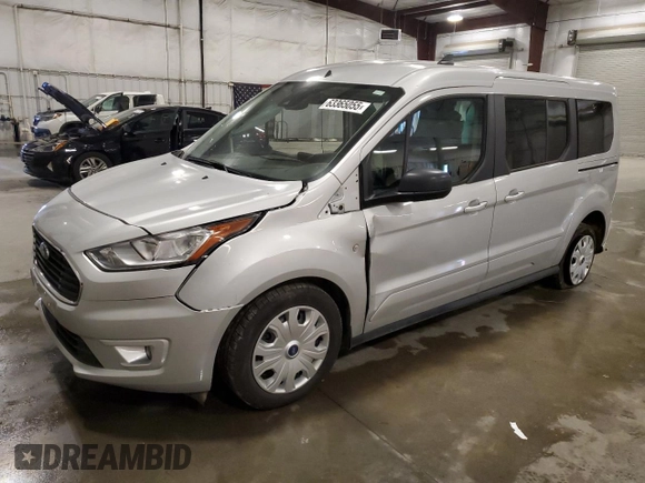 2020 Ford Transit Connect XLT z VIN NM0GE9F22L1447499, wystawiony jako Copart lot #63365055 z przebiegiem 53 564 mil mil oraz Nie do naprawy • Non repairable. Historia ofert i sprzedaży dostępna na DreamBid. Obrazek 1.
