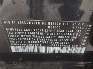 2016 Volkswagen GTI Autobahn с VIN 3VW547AU8GM030016, выставлен на аукционе IAAI как лот 42231297 с пробегом 79 417 миль миль и . История ставок и продаж доступна на DreamBid. Изображение 9.