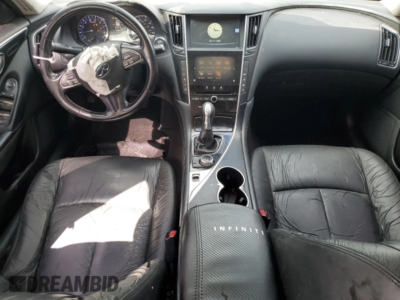 2014 Infiniti Q50 Premium with VIN JN1BV7AP8EM681848, listed as a Copart auction lot 51243735 with 131,411 mi miles and Salvage Title. Bid and sale history available at carsss.com. Image 8.