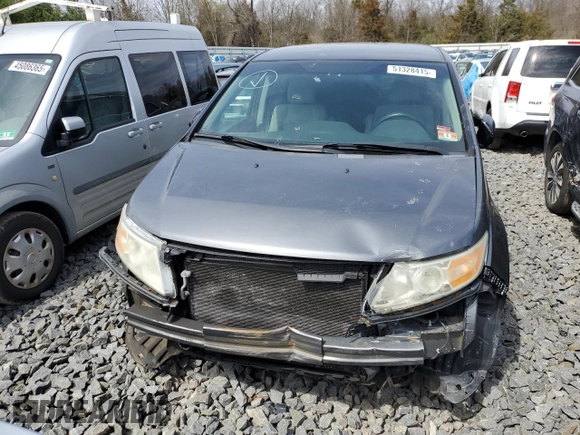2012 Honda Odyssey EX with VIN 5FNRL5H41CB044470, listed as a Copart auction lot 51328415 with 287,479 mi miles and Salvage Title. Bid and sale history available at carsss.com. Image 5.