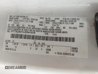 2020 Ford F-250 XL z VIN 1FT7X2A61LED41570, wystawiony jako IAAI lot #42230713 z przebiegiem 67 362 mil mil oraz . Historia ofert i sprzedaży dostępna na DreamBid. Obrazek 9.