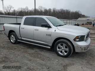 2017 Ram 1500 Big Horn with VIN 1C6RR7LG5HS727351, listed as a Copart auction lot 46856745 with 135,261 mi miles and Salvage Title. Bid and sale history available at carsss.com. Image 4.